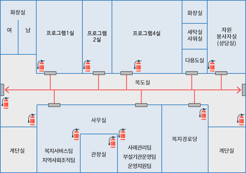 지상2층 시설안내도