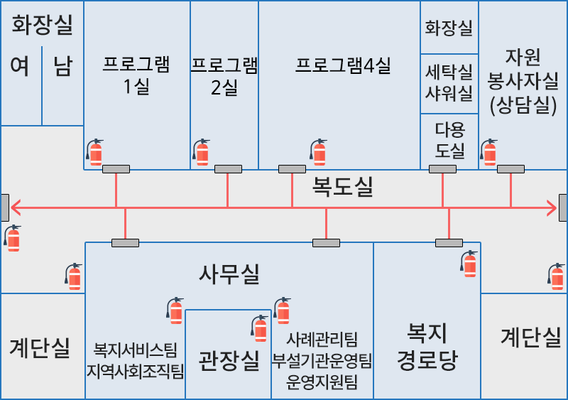 지상2층 시설안내도