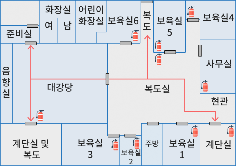 지상1층 시설안내도